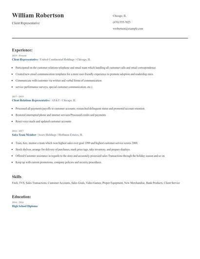 Resume example 4